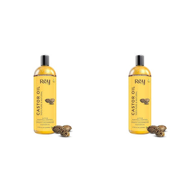 Rey Naturals Cold Pressed Extra Virgin Castor Oil For Hair Growth | Nourishing Hair Oil For All Hair Types | Deeply Moisturizes, Repairs And Strengthens Hair | For Hair Growth And Adds Shine - 200ml